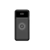 Teknikproffset Powerbank 20000mAh 22,5W PD + 15W trådløs hurtigopladning m. digitalt
