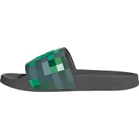 Adidas Strand-/badesko 'ADILETTE SHOWER - MINECRAFT' antracit / lysegrøn / mørkegrøn / hvid