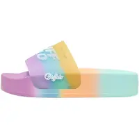 Buffalo Pantoletter 'Playa Run' azur / mint / orkidee / lyseorange