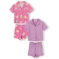 MINOTI Nattøj gul / lilla / pink / lyserød