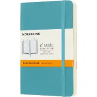 Moleskine 805.83.4171.546.8, Monokromatisk, Blå, Mat, 70 g/m², Linieret papir, Blødt omslag