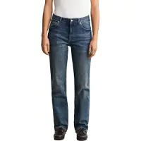 Gant Ganttil kvinder. 4100304 Elastiske jeans med lige ben i blå (30/32), Casual, Bomuld, Denim