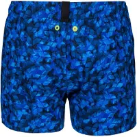 Arena Badeshorts 'EVO BEACH X-SHORT ALLOVER' blå / sort