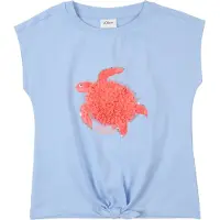 s.Oliver Bluser & t-shirts lyseblå / abrikos