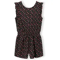 MINOTI Overall lysegrøn / cranberry / sort