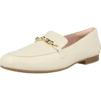 Clarks Dame Tamna Iris Loafers White Leather