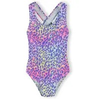 MINOTI Badedragt gul / lilla / lyseorange / lys pink