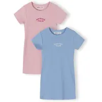 MINOTI Kjole lyseblå / lyserød / mørk pink / hvid