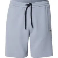 BOSS Shorts med broderet logo i piquéjersey af bomuldsblanding
