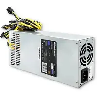 Qoltec - Strømforsyning (intern) - 80 PLUS Gold - AC 230 V - 1600 Watt - sølv