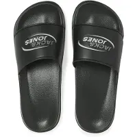 Jack & Jones Pantoletter 'JFWOSCAR' antracit / hvid