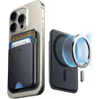 ESR til MagSafe Wallet 5-kortholder Magnetisk pung til iPhone telefonpung med 3 200 g magnetisk styrke Vegansk lder slim pung til iPhone 16/15/1