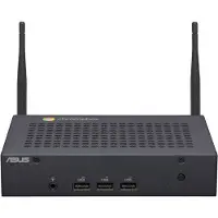 Asus Fanless Chromebox CF40 BC012UN - Mini PC 1 x Celeron N4500 / op til 2.8 GHz - RAM 8 GB - eMMC 64 GB - UHD Graphics - Gigabit Ethernet, IEEE 802.11ax (Wi-Fi 6) - Chrome OS - skærm: ingen - sort