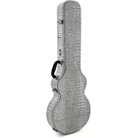 Gear4Music Deluxe Formtilpasset Elektrisk Guitarkuffert fra - Sølv