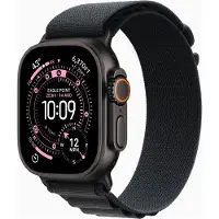 Apple Watch Ultra 3 GPS + Cellular smartwatch, 49 mm sort titaniumkasse, sort Alpine-rem - størrelse S MF0Q4QP/A