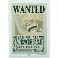 Teknofun One Piece Led Wanted Sanji-lampe 30 Cm