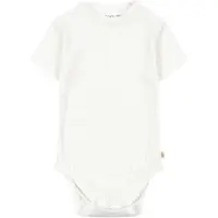 Konges Sløjd Body k/æ - Hulmønster - Minnie - Optic White - - 74 - Body K/Æ