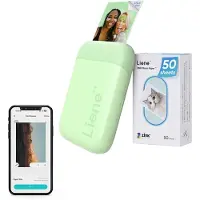 Lirene Fotoprinter Liene bærbar fotoprinter Liene Pearl 2x3 (grøn)