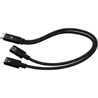 I-Tec - USB-kabel - USB-C til USB-C - 30 cm - USB-strøm + audio, USB Power Delivery (100 W)