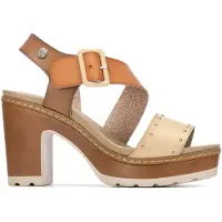 Refresh Refreshtil kvinder. 17520802-BEIGE Sandaler 175208 brun (36), 5-8 cm, Spænder, Casual