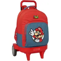 Safta Compact Evolutive Extraible Super Mario 33l 33x22x45 Cm Rygsæk Med Hjul