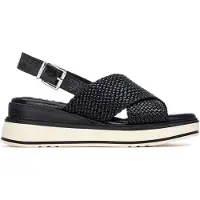 Xti Xtitil kvinder. 14525202-NEGRO Sandaler 145252 sort (38), Stof, 3-5 cm, Spænder, Casual, Sport