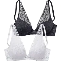 Petite fleur BH sort / hvid