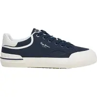 Pepe Jeans Pepe Jeanstil mænd. PMS300018 Nolan Basic sneakers marineblå (41), Stof, Fast, Blonder, Casual