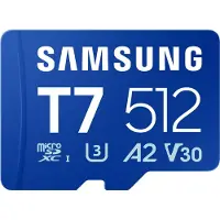 Samsung Microsd T7 Uhs-i U3 V30 A2 512gb Hukommelseskort