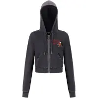 Ed Hardy Sweatjakke 'Flaming Tiger' gul / pastelgul / rubinrød / sort