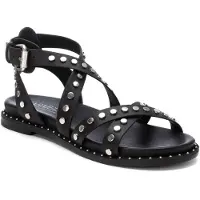 Carmela Carmelatil kvinder. 16239301-NEGRO Sandaler i læder 162393 sort (35), Fast, Spænder, Casual