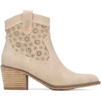 Refresh Refreshtil kvinder. 17515002-BEIGE Ankelstøvler 175150 beige (39), Brun, 3-5 cm, Lynlås, Casual
