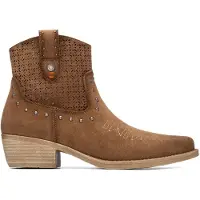 Refresh Refreshtil kvinder. 17504202-CAMEL Ankelstøvler 175042 brun (36), 3-5 cm, Lynlås, Casual