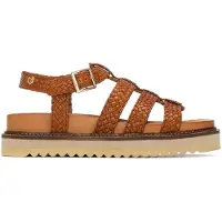 Carmela Carmelatil kvinder. 16303004-CAMEL Sandaler i læder 163030 brun (36), Fast, Spænder, Casual