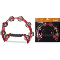 Stagg Cutaway Tambourine 16 Jingles Red