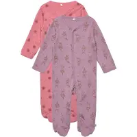 Pippi Baby Heldragter - Natdragter - 2-pak - Dusty Rose - - 56 - Heldragt