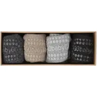 GoBabyGo Skridsikre Strømper - 4-Pak - Grey/Sand/Black - - 17/19 - Strømper