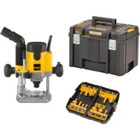 DeWalt fræser 1100W DW621KTX + fræsesæt