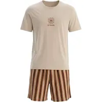 Dagi Pyjamas kort brun / stone / orange