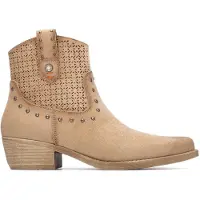 Refresh Refreshtil kvinder. 17504201-BEIGE Ankelstøvler 175042 beige (38), 3-5 cm, Lynlås, Casual
