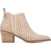 Refresh Refreshtil kvinder. 17515203-NUDE Ankelstøvler 175152 beige (40), Brun, 3-5 cm, Lynlås, Casual