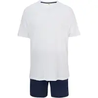 Dagi Pyjamas kort blå / hvid