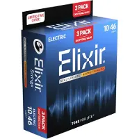Elixir Nanoweb Guitar Strings 3 Pack 10-46