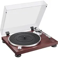 Audio-Technica AT-LPW50BTRW, Bæltedrevet pladespiller, Vejledning, Brun, Aluminium, 33 1/3,45 rpm, 60 dB
