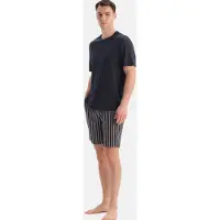 Dagi Pyjamas kort lysebeige / navy / opal