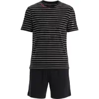 Dagi Pyjamas kort sort / hvid