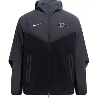 Nike Paris Saint-Germain Jakke NSW Tech Woven FZ - Sort/Grå Børn - , størrelse XL: 158-170 cm