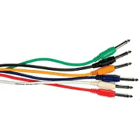 Yellow cable P060-6 - 6 x 1/4" Jack/Jack patchkabel 60cm.