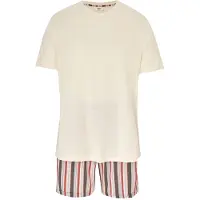 Dagi Pyjamas kort lysebeige / grå / rød / sort