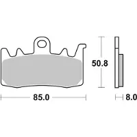 SBS Harley Davidson Ra 1250 Abs 21-22/ra 1250 S Abs 21-22 Sintrede Bremseklodser